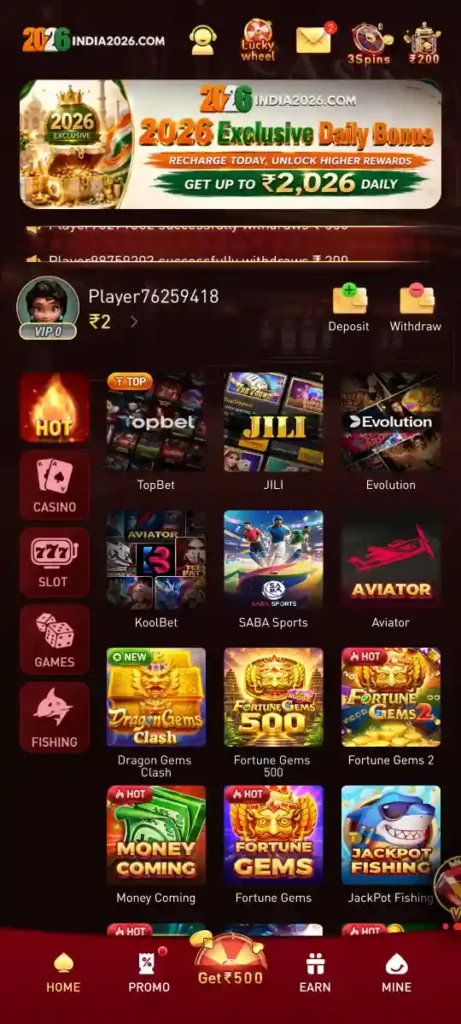 INDIA2026 Game Aviator JILI Slots Android Online Gaming